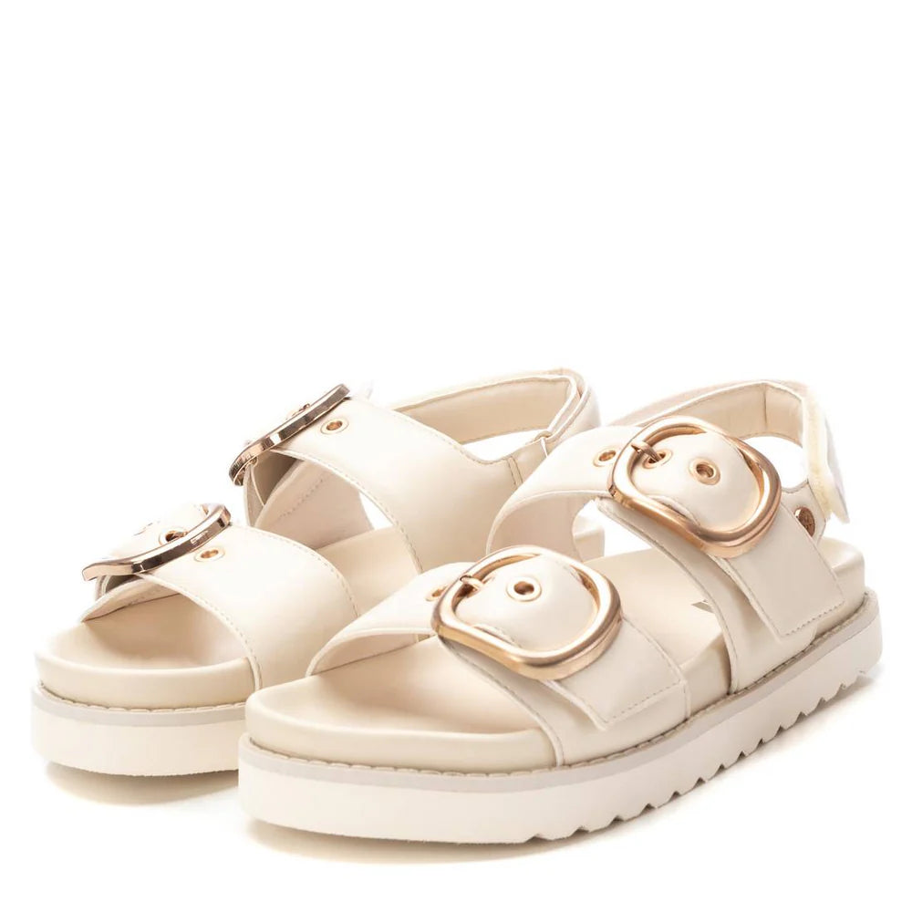 Sandalia con Hebillas (Beige) -XTI