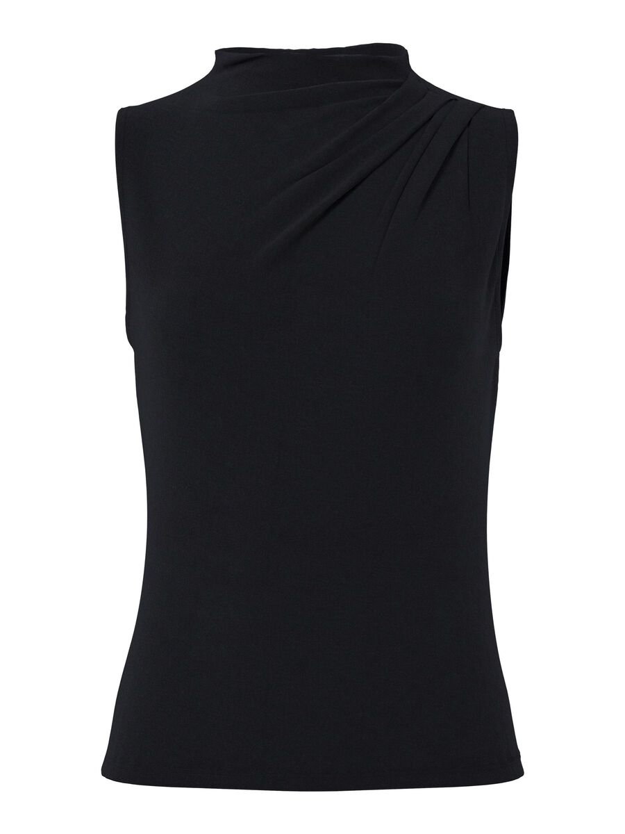 Top Drapeado Negro - Pieces