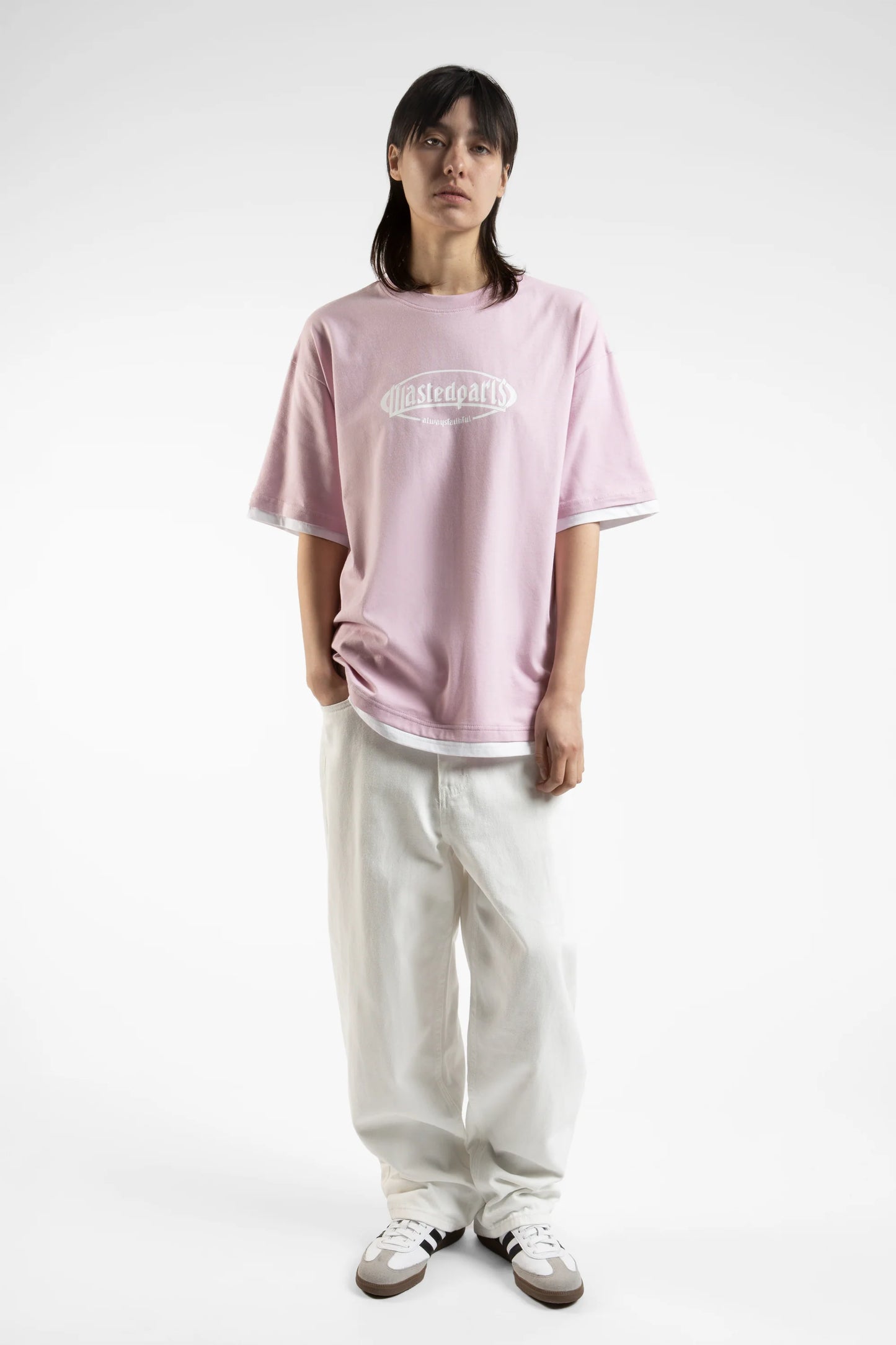 Camiseta Yard White/ Light Pink - Wasted Paris