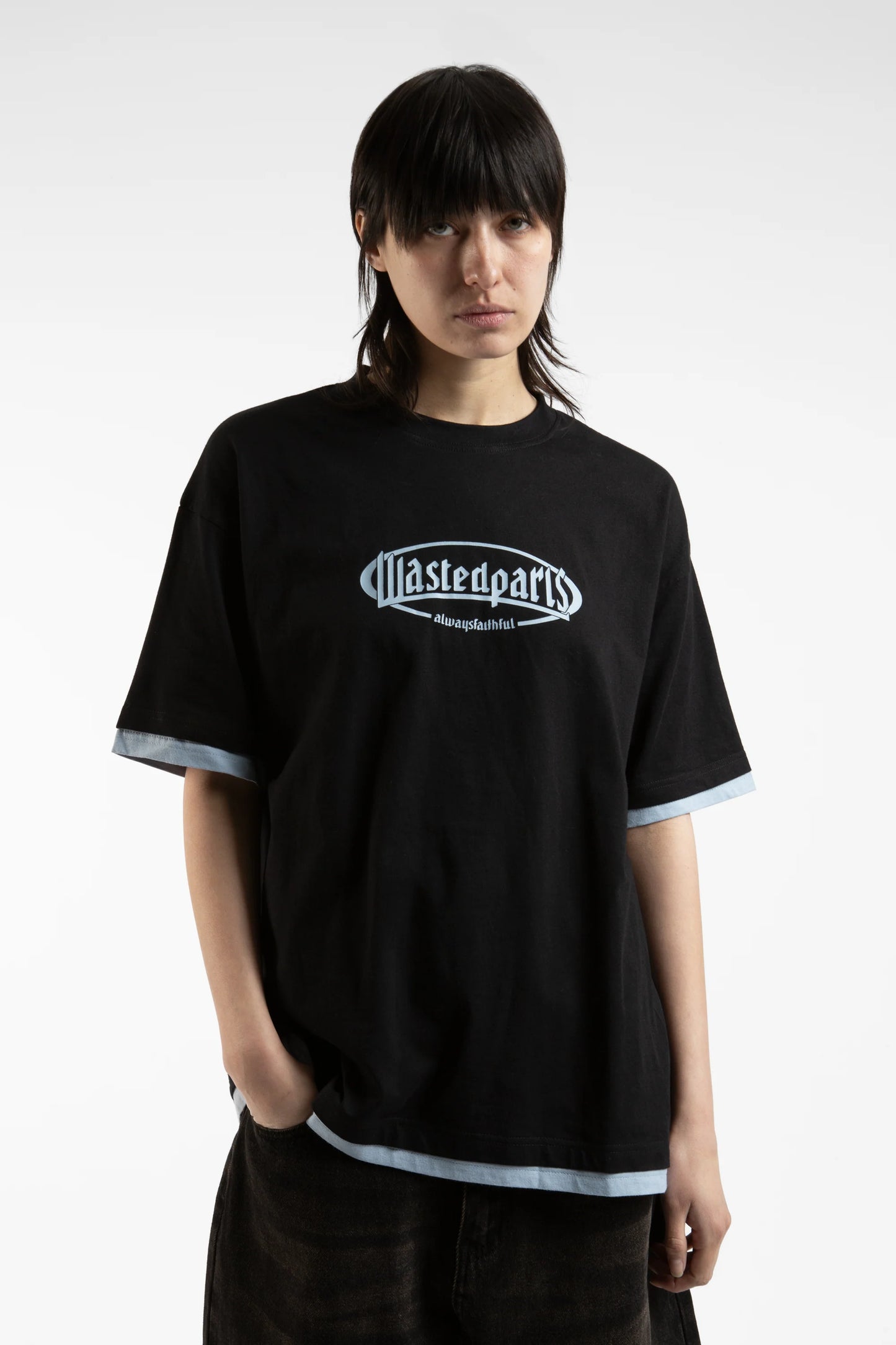 Camiseta Yard Light Blue / Black - Wasted Paris