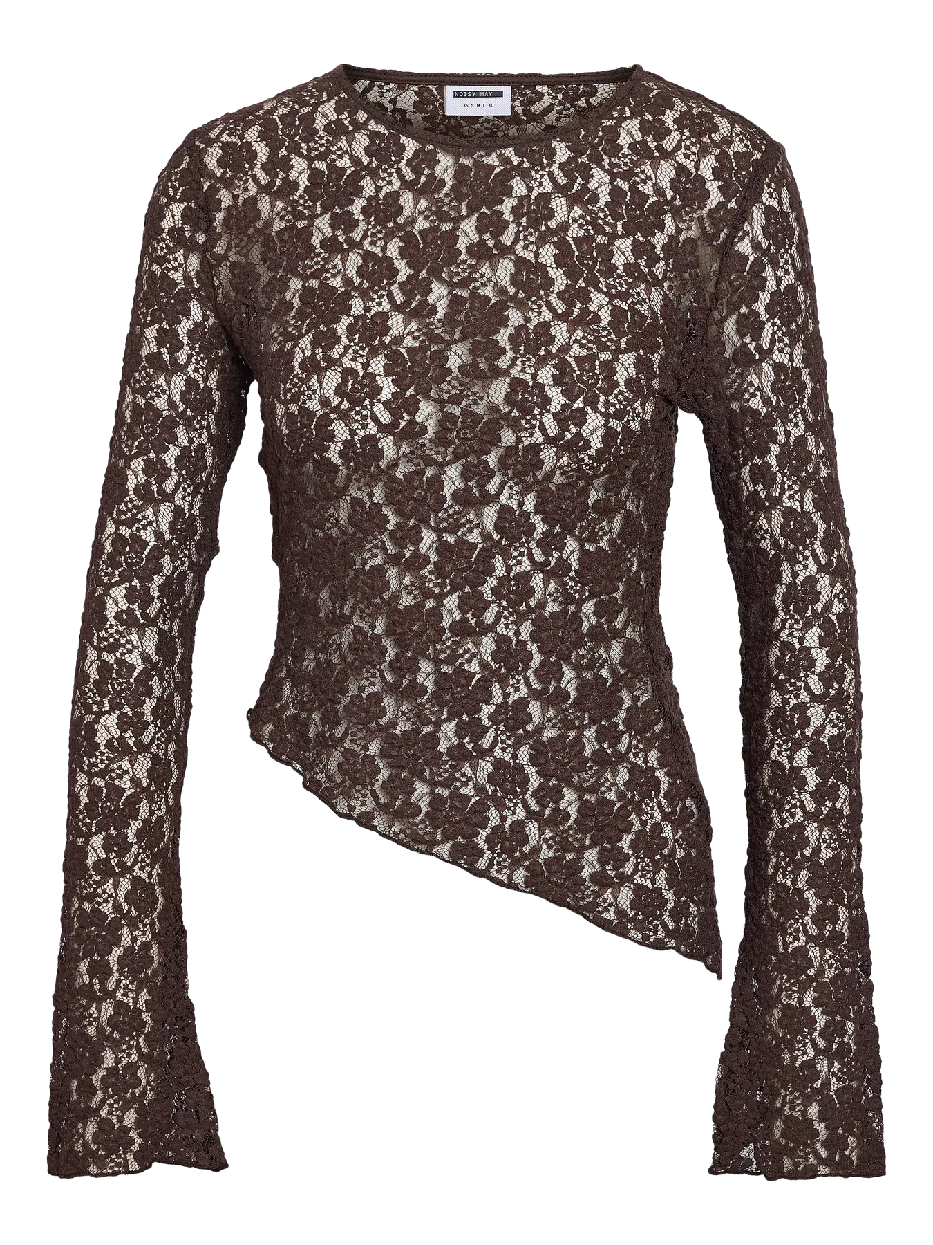 NOVEDAD - Top asimétrico Marrón Chocolate -Noisy May