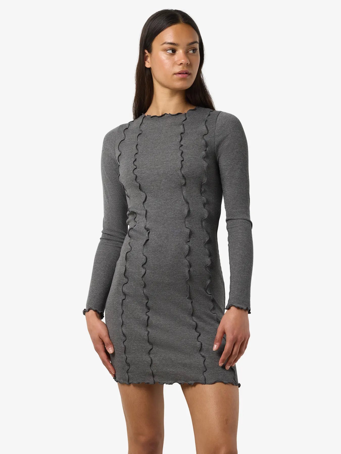 NOVEDAD Vestido de punto Gris - Noisy May