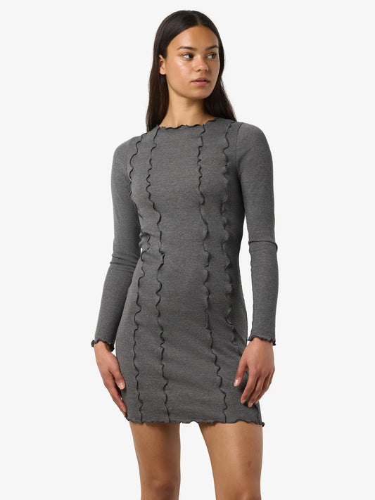 NOVEDAD Vestido de punto Gris - Noisy May