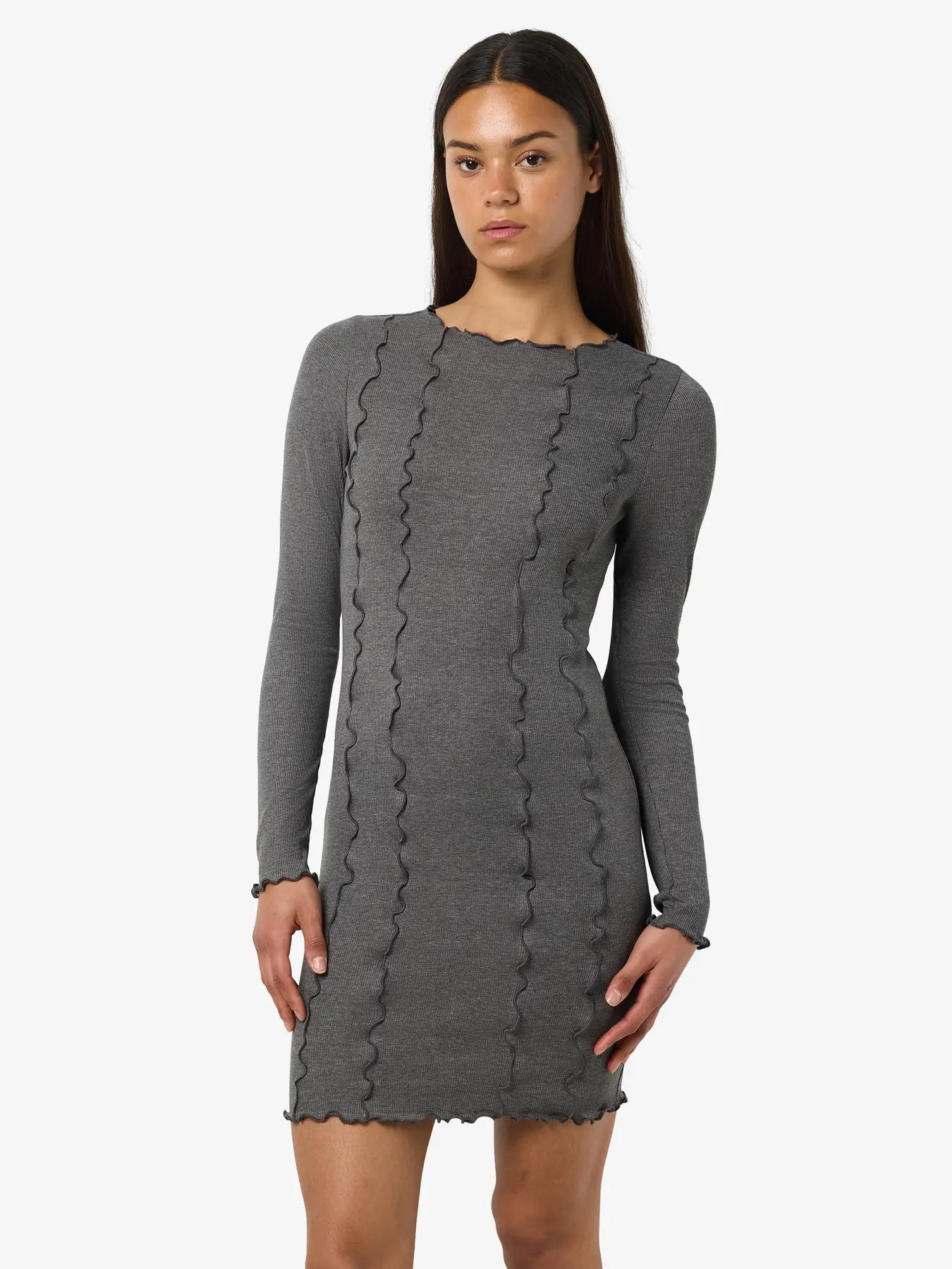 NOVEDAD Vestido de punto Gris - Noisy May