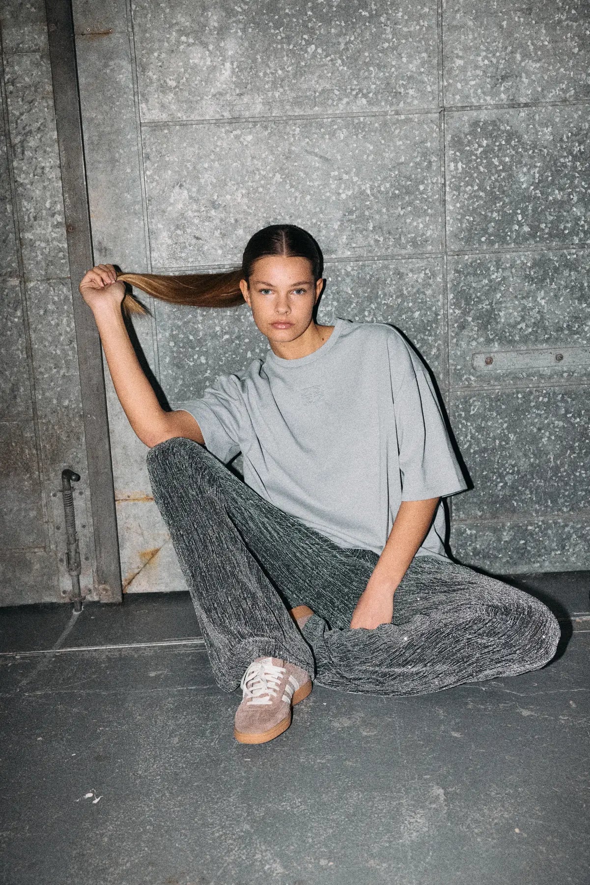 NOVEDAD  Camiseta Gris con brillo - Noisy May