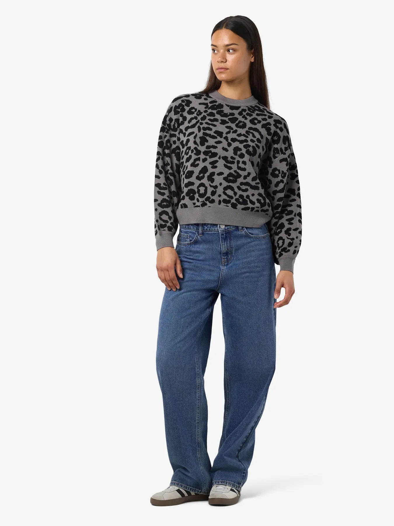 NOVEDAD Jersey Leopardo Gris - Noisy May
