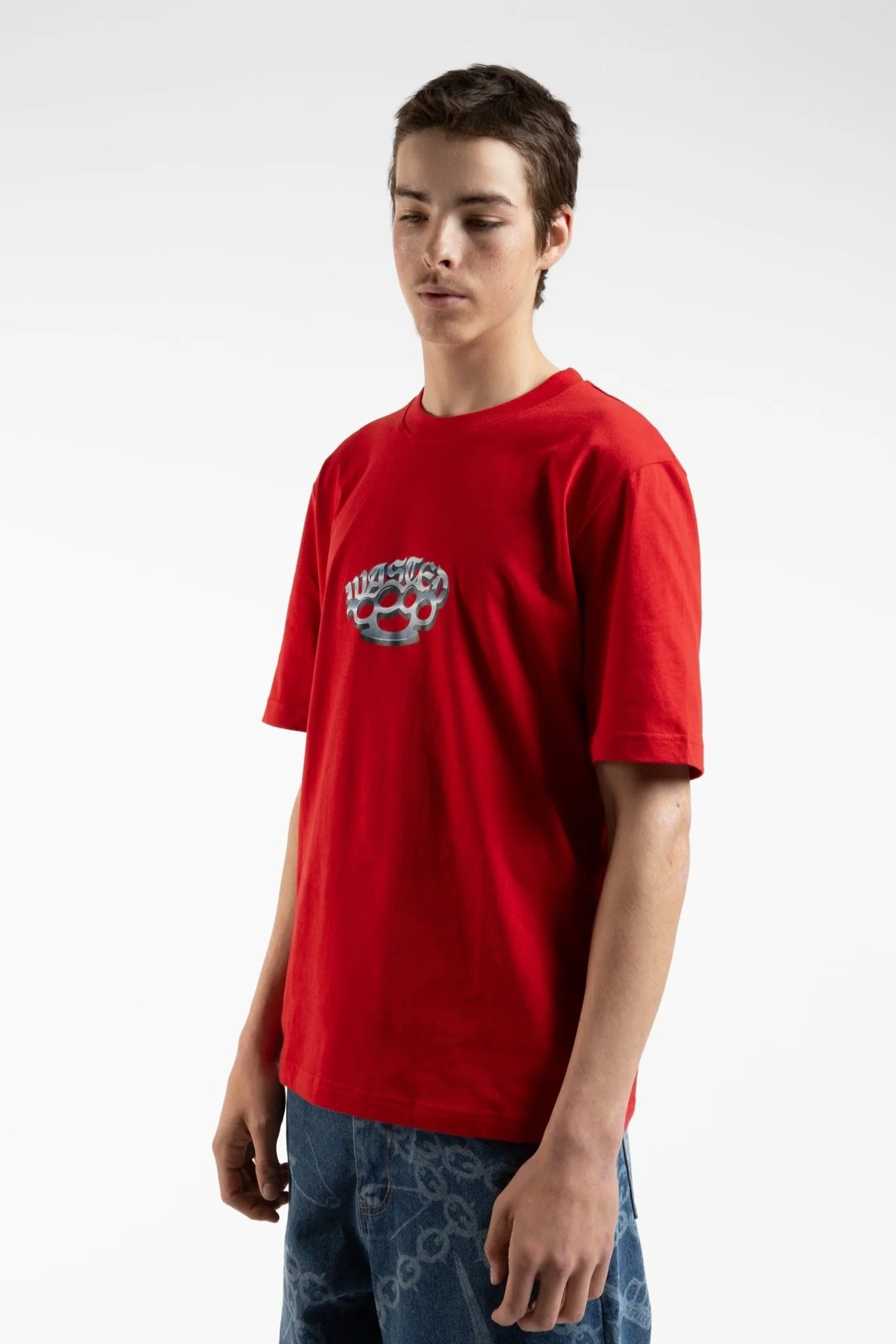 Camiseta Knuckless Rojo - Wasted Paris