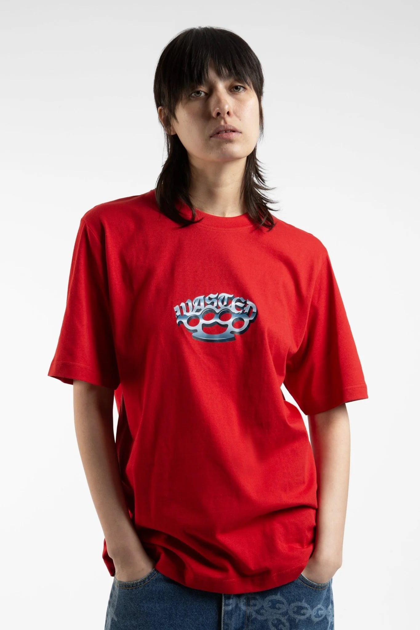 Camiseta Knuckless Rojo - Wasted Paris