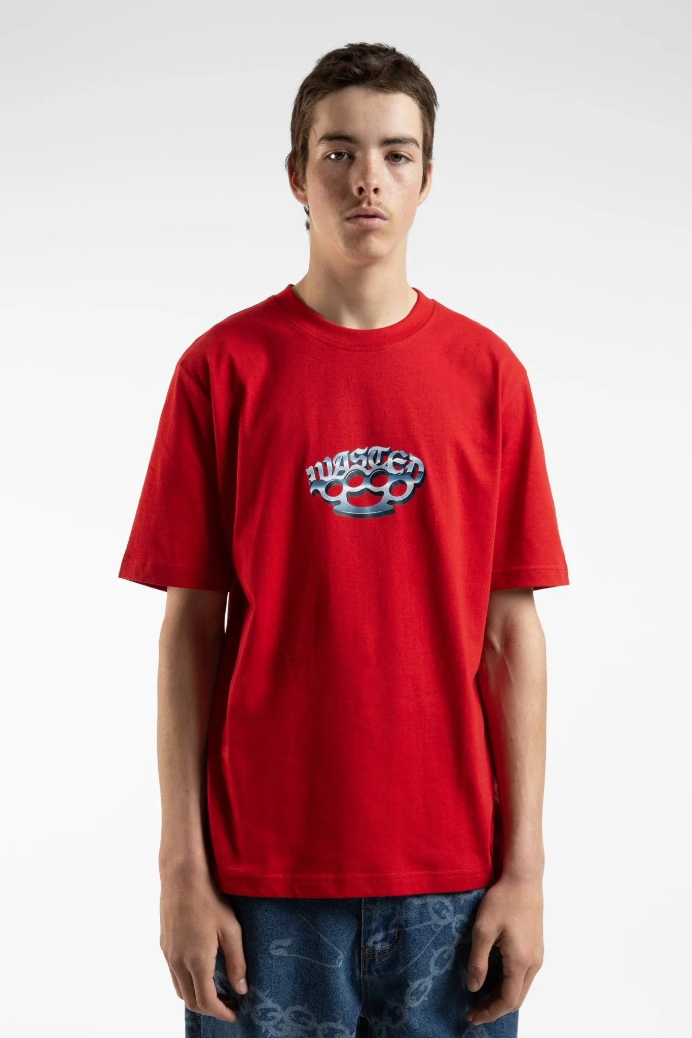 Camiseta Knuckless Rojo - Wasted Paris