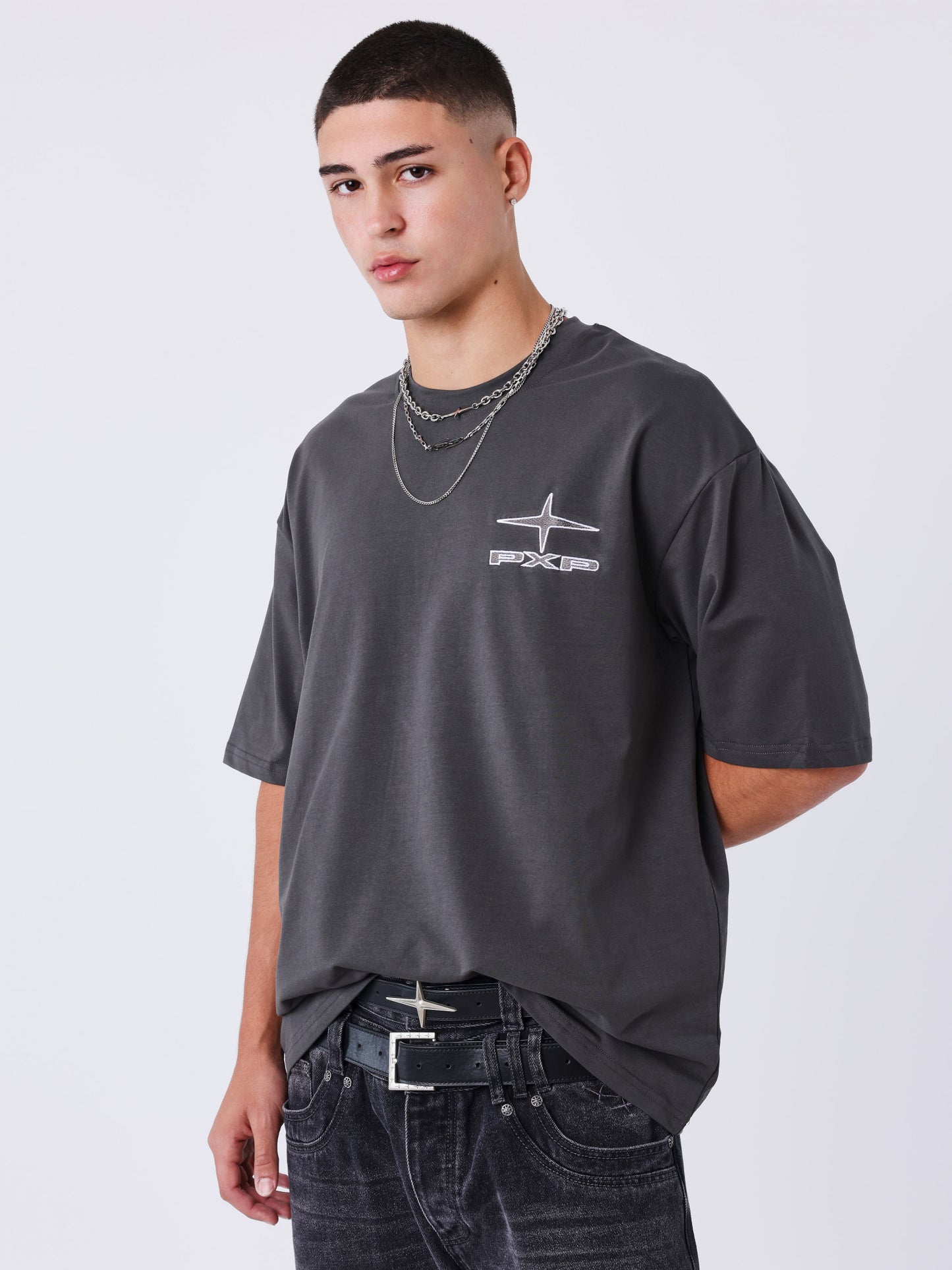 NOVEDAD Camiseta Boxy Gris - Project X Paris