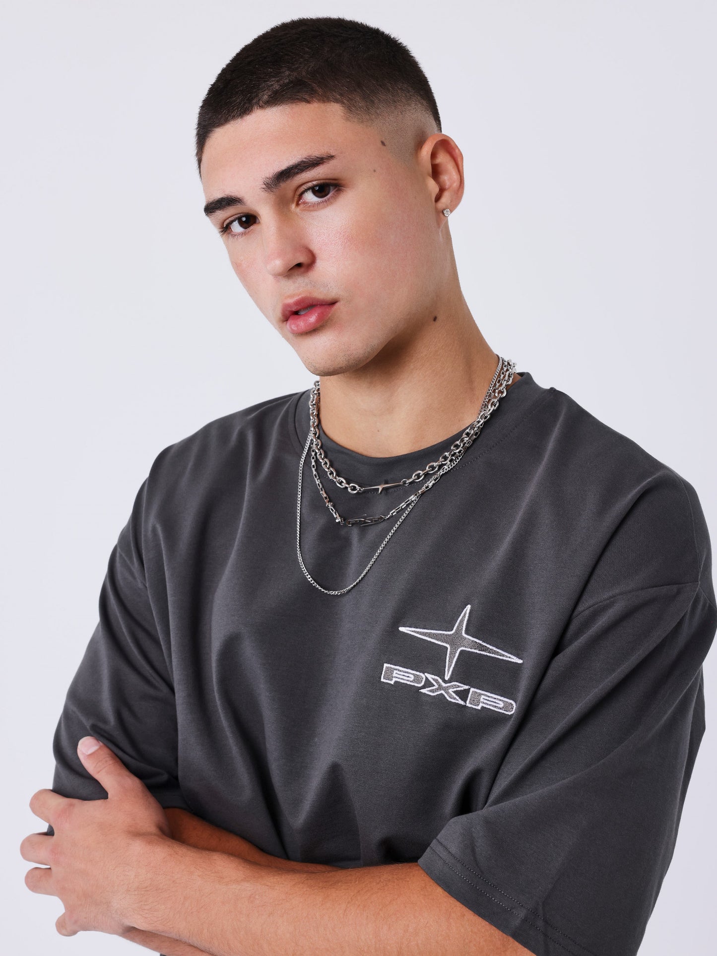NOVEDAD Camiseta Boxy Gris - Project X Paris