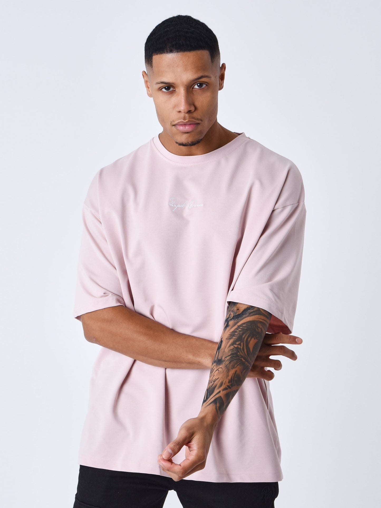 NOVEDAD Camiseta Oversize Rosa Ceniza. - Project X Paris