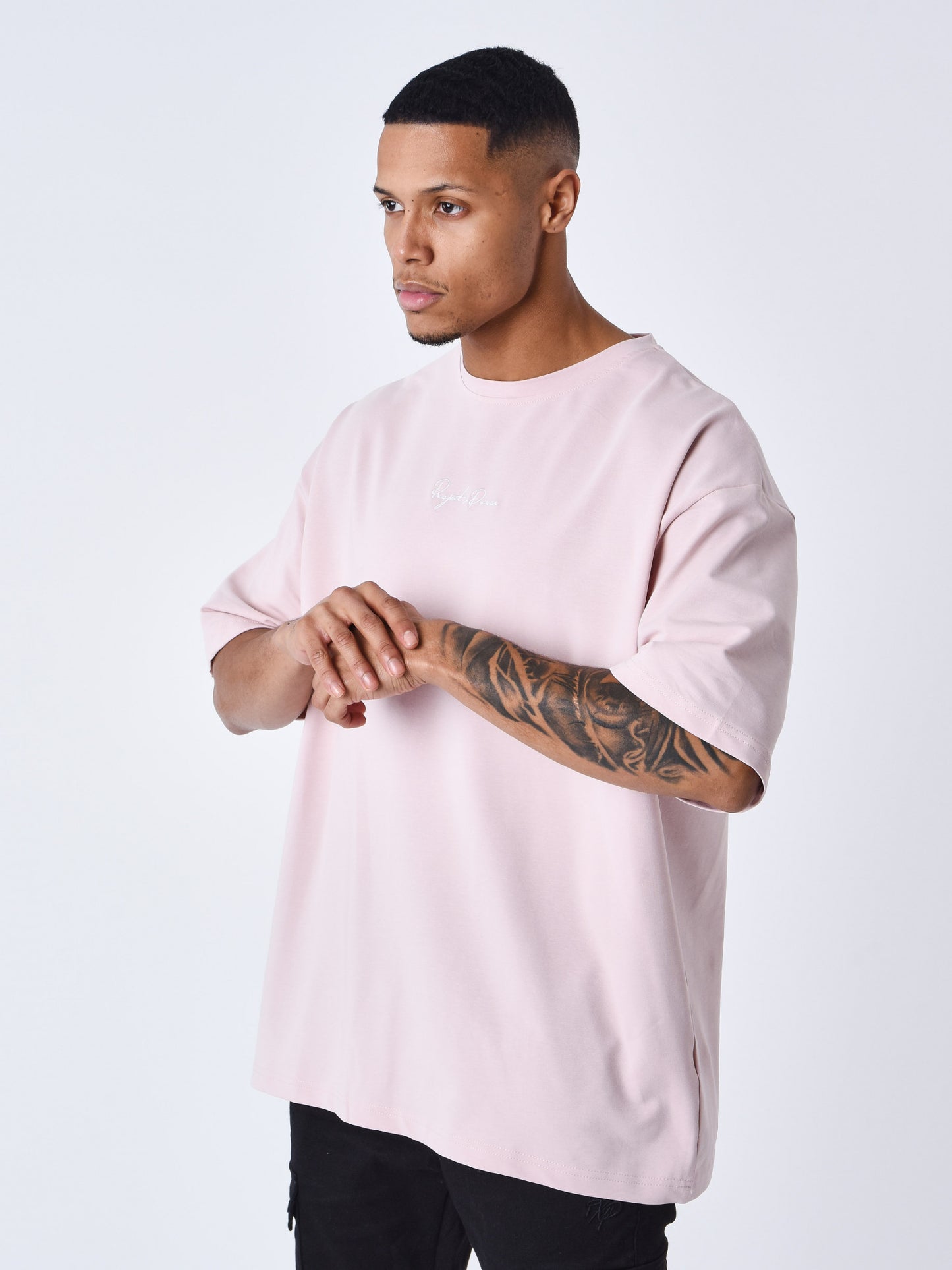 NOVEDAD Camiseta Oversize Rosa Ceniza. - Project X Paris