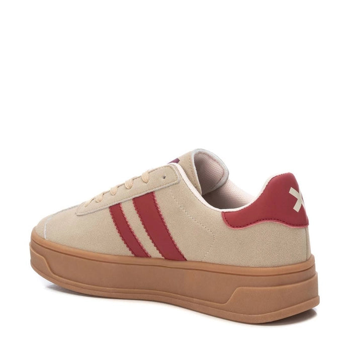 Zapatilla Beige / Rojo - XTI