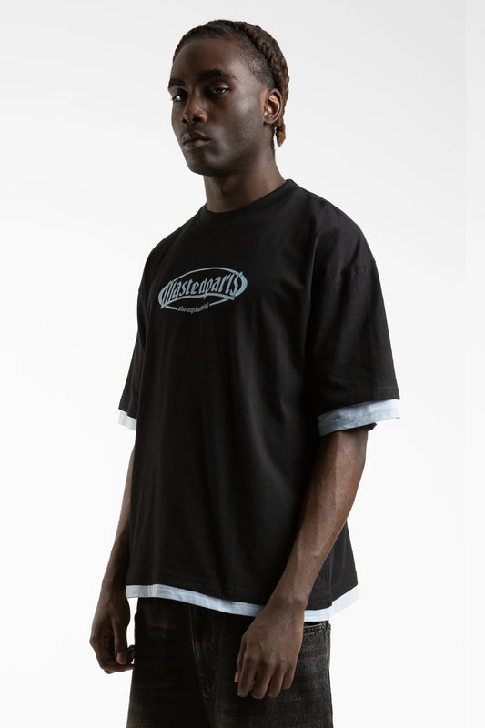 Camiseta Yard Light Blue / Black - Wasted Paris