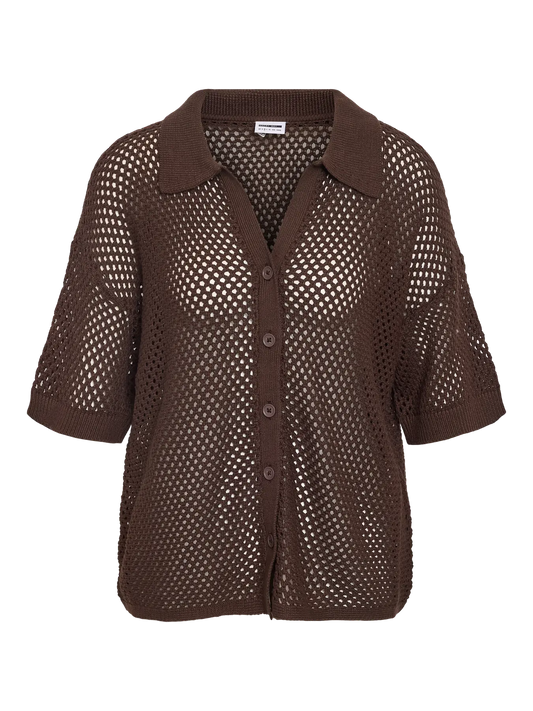 Camisa Crochet Marrón - Noisy May
