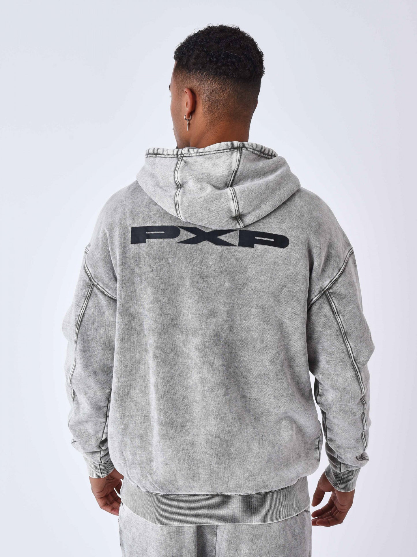 Sudadera Efecto Lavado Gris - PXP