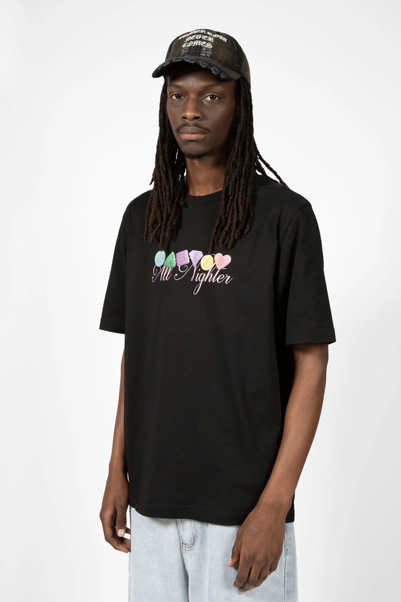 Camiseta Nighters Negra - WASTED PARIS